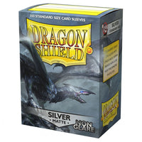 Dragon Shield Matte Non-Glare Silver Sleeves (100)