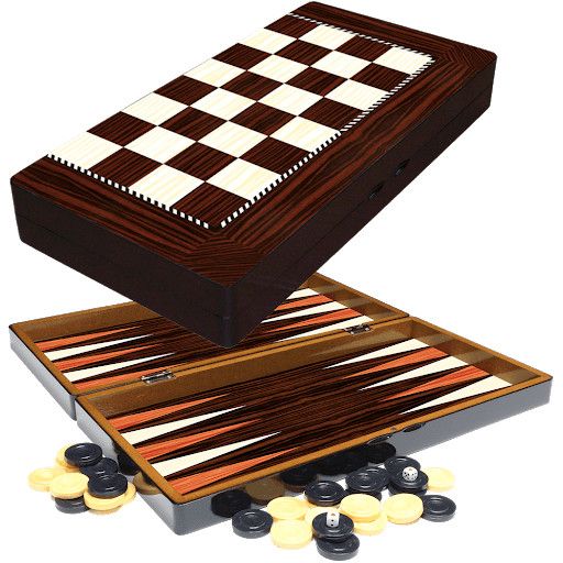Backgammon/ Chess 19" folding board