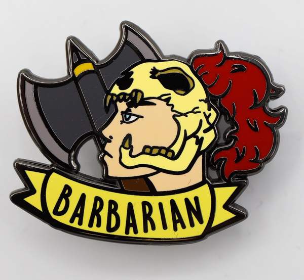 Adventurer Class Enamel Pin: Barbarian