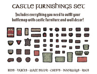 Geek Tank Tabletop Tokens: Castle Furnishings Set