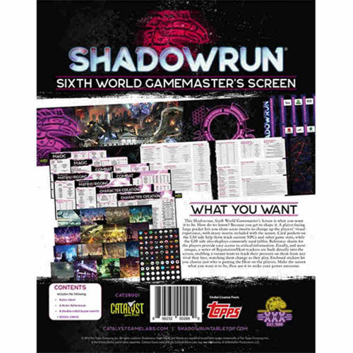 Shadowrun 6e Gamemaster's Screen