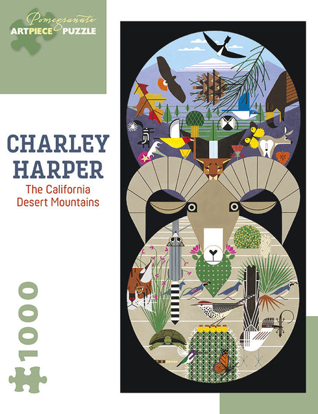 1000 Charley Harper The California Desert Mountains