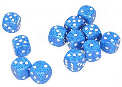 Speckled 16mm d6 Water Dice Block (12 dice)