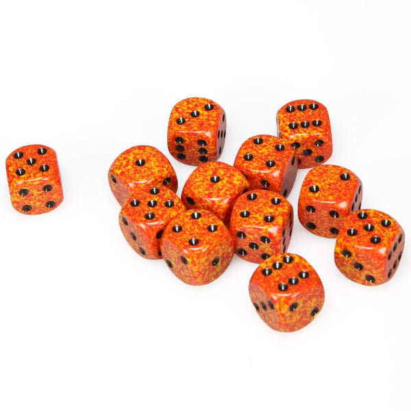 Speckled 16mm d6 Fire Dice Block (12 dice)