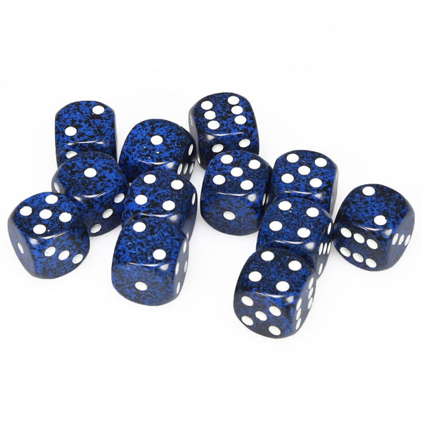 Speckled 16mm d6 Stealth Dice Block (12 dice)