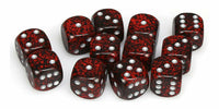 Speckled 16mm d6 Silver Volcano Dice Block (12 dice)
