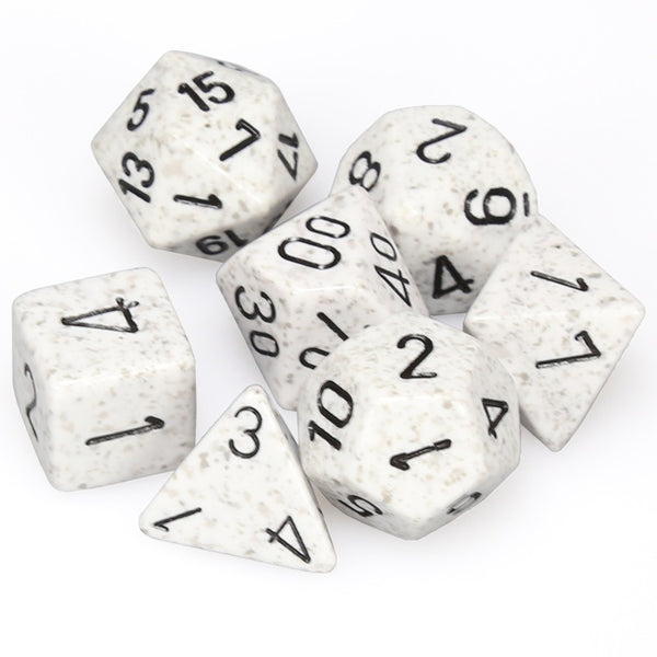 Speckled Polyhedral Arctic Camo 7-Die Set
