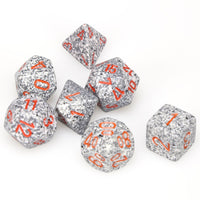 Speckled Polyhedral Granite 7-Die Set