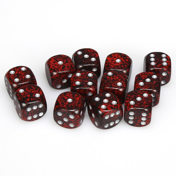 Speckled 12mm d6 Silver Volcano Dice Block (36 dice)