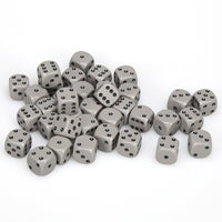 Opaque 12mm d6 Dark Grey/black Dice Block (36 dice)