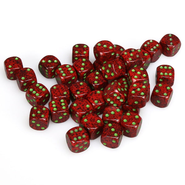 Speckled 12mm d6 Strawberry Dice Block (36 dice)