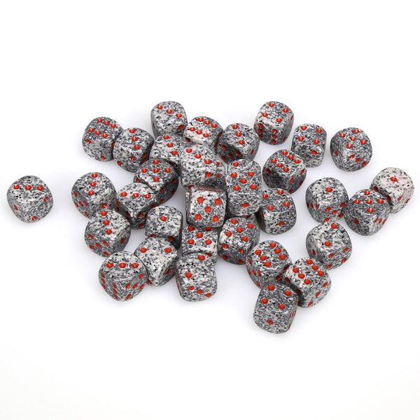 Speckled 12mm d6 Granite Dice Block (36 dice)