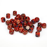 Gemini 12mm d6 Purple-Red/gold Dice Block (36 dice)