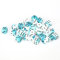 Gemini 12mm d6 Teal-White/black Dice Block (36 dice)