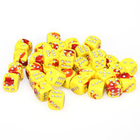 Gemini 12mm d6 Red-Yellow/silver Dice Block (36 dice)