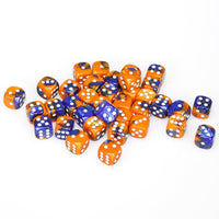 Gemini 12mm d6 Blue-Orange/white Dice Block (36 dice)