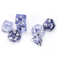 Nebula Polyhedral Black/white 7-Die Set