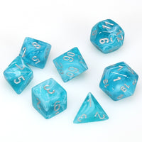 Cirrus Polyhedral Aqua/silver 7-Die Set