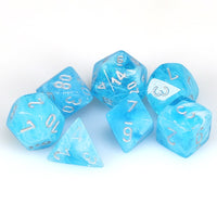 Luminary Polyhedral Sky/silver 7-Die Set