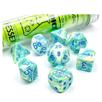 Festive Polyhedral Garden/blue 7-Die Set