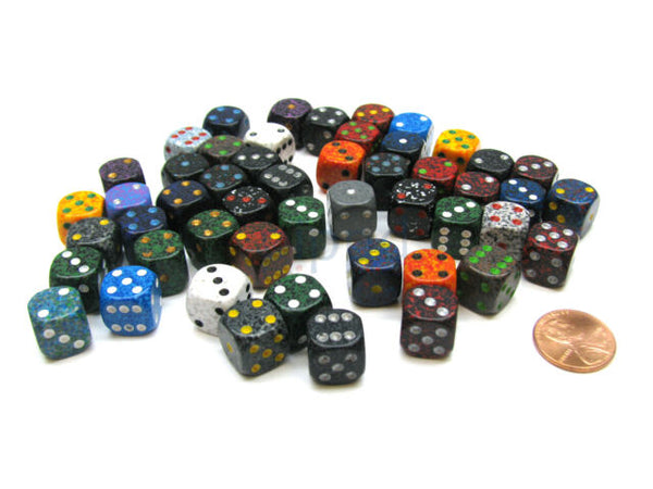 Loose Dice Speckled d6 12mm Pips