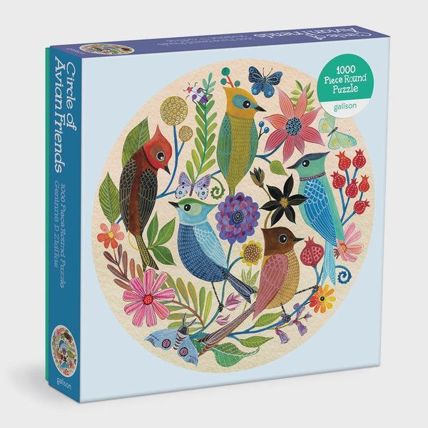 1000 Circle of Avian Friends Round Puzzle