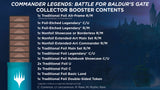 MtG Commander Legends: Battle for Baldur's Gate Collector Display