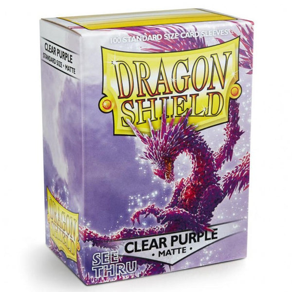 Dragon Shield Matte Clear Purple Sleeves (100)