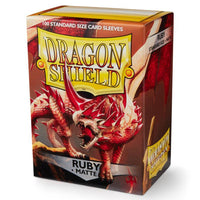 Dragon Shield Matte Ruby Sleeves (100)