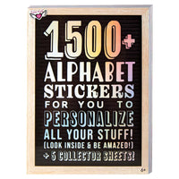 1500+Alphabet Sticker Book