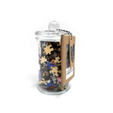 250 Wooden Puzzle in Glass Decanter: Floral Table Cover