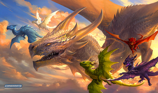 I'm Board Playmat: Flying Baby Dragons