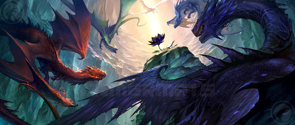 I'm Board Playmat: Lotus Dragons