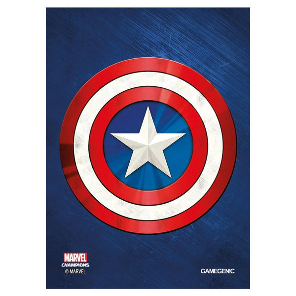 Gamegenic Marvel Champions Art Sleeves: Captain America