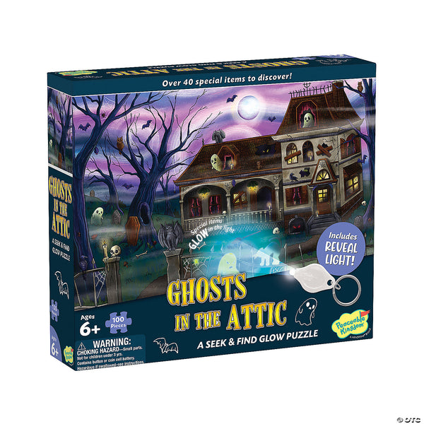 100 Seek and Find Glow Puzzle: Ghosts in the Attic