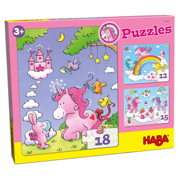 3-in-1 Unicorn Glitterluck Multipack Puzzle
