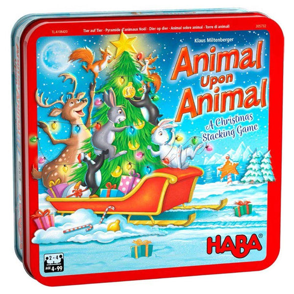 Animal Upon Animal Christmas Tin