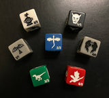 Monster Rocks MtG Token Dice Set of 7
