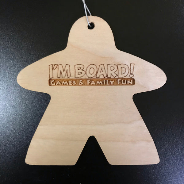 I'm Board! Meeple Wooden Ornament