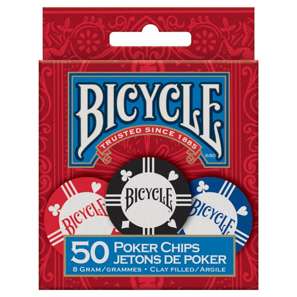 Poker Chips: 8 Gram Clay 50-pack