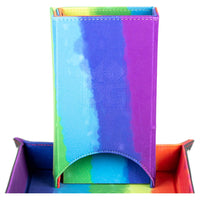 Folding Dice Tower Rainbow