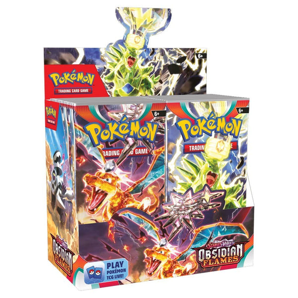 Pokemon Scarlet & Violet Obsidian Flames Booster Display