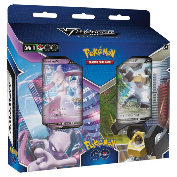 Pokemon GO V Battle Deck Bundle - Mewtwo + Melmetal