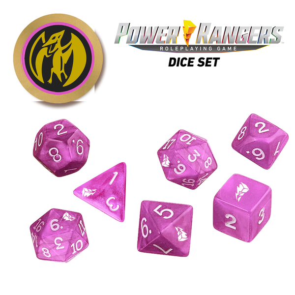 Power Rangers RPG: Dice Set Pink