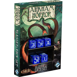 arkham horror card game dice tower Arkham Horror Blessed Dice Set – I'm Board! Games & Family Fun