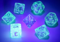 Borealis Polyhedral Icicle/Light Blue Luminary 7-Die Set