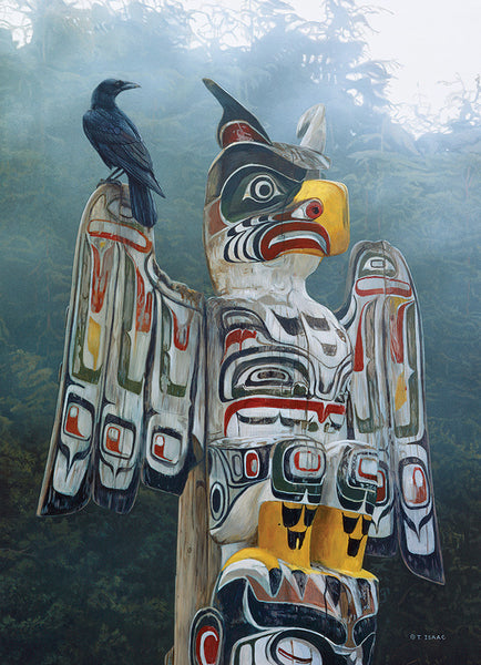 1000 Totem Pole in the Mist