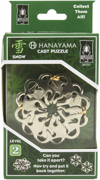 Hanayama Cast Metal Puzzles: Snow