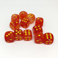 Ghostly Glow 12mm d6 Orange/yellow Dice Block (36 dice)