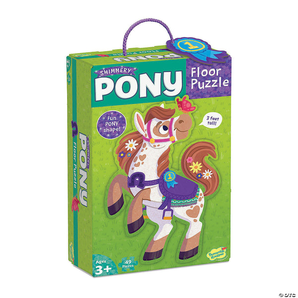 49 Shimmery Pony Floor Puzzle